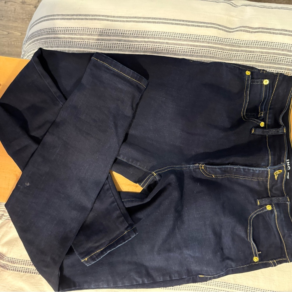 INC International Concepts Women's Dark Blue Skinny Jeans